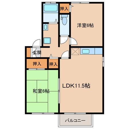 グランシャリオ　Ａ棟の物件間取画像